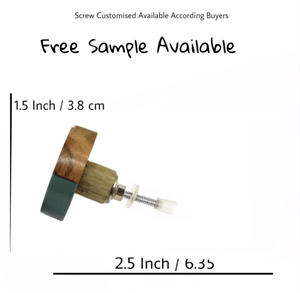 Boutons de porte de tiroir en bois résine épique tricolore moderne et poignée de traction pour cuisine chambre salle de bain salon utilisation - Product Image 3