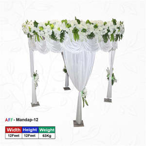 ผ้าซาตินลาย Bliss Mandap ไข่มุกที่เงียบสงบเทียม - Product Image 1