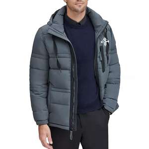 Color sólido logotipo personalizado chaqueta de invierno 100% poliéster transpirable impreso cremallera chaqueta acolchada por ATLANTIC - Product Image 1