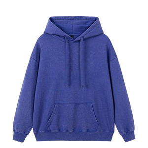 Sudadera con Capucha 100% Algodón Lavado al Ácido, Unisex, con Logotipo Personalizado, Bolsillo Extra Grande, Transpirable, de Otoño, con Letras, de Alta Calidad - Product Image 1