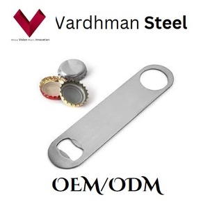 Stainless Steel Flat Bottle Opener <b>Heavy</b> <b>Duty</b> Cap Remover with Key Lifter Dishwasher <b>Safe</b> - Product Image 4