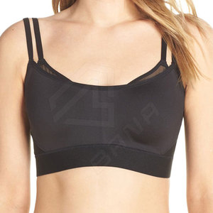 Haute qualité personnalisé grande taille femmes Gym Fitness Sport soutien-gorge Style Simple push-up avant Yoga soutien-gorge avec sangle réglable Offre Spéciale - Product Image 1