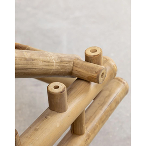 Chaise longue traditionnelle en bambou de qualité avec bambou de couleur naturelle pour l'extérieur - Product Image 5