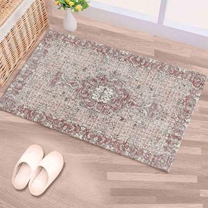 Tribal Printed <b>Rug</b>: Anti-Slip, Thick, Chenille, Red, <b>Boho</b>, Turkish, Office Decor,With Pile Soft <b>Rug</b> - Product Image 5