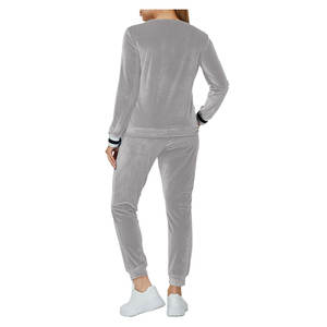 Budget Friendly dames velours couleur personnalisée survêtement pour Jogging course entraînement entraînement haut et bas ensembles pour femmes - Product Image 4