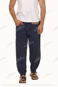 Pantalones de chándal de verano ligeros estilo lona informales para hombre 100% algodón Hopper Straight Harem High Baggy Cotton Flare Ins - Product Image 2
