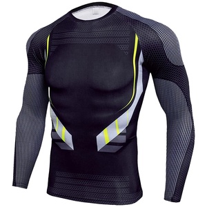 Men Long Sleeve Mma <b>Compression</b> <b>Shirt</b> Rashguards Rash Guard for Bjj Rash Guard Mma - Product Image 5