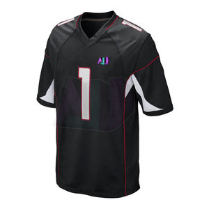 Tenues de football américain respirantes à manches courtes avec coutures renforcées et tissu extensible pour une performance athlétique supérieure - Product Image 3