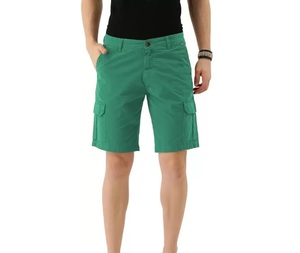 กางเกงขาสั้นชายหาดลำลองสำหรับผู้ชายกางเกงขาสั้นผ้าฝ้าย100% สีทึบระบายอากาศได้ดีแห้งเร็วสวมใส่สบายพอดีกับยิมกีฬา - Product Image 1