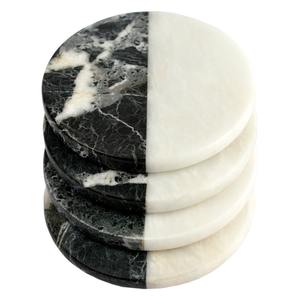 Round Marble <b>Coasters</b> Set Natural Stone <b>Drink</b> <b>Coasters</b> Wholesale - Product Image 2