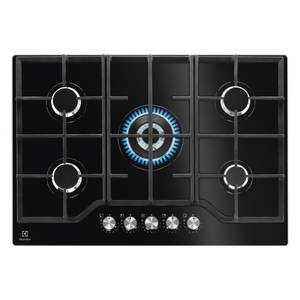 SERIE 600 Kgg75362K Placa de Cocción a Gas con 5 Zonas StepPower Negra de 75 cm - Product Image 1