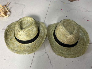 หมวกฟางชายหาดแบรนด์พร้อมขอบขนาดใหญ่สำหรับงานปาร์ตี้งานแต่งงานวันหยุดฤดูร้อนบาร์ร้านอาหารหมวกตกแต่งของขวัญออกแบบโลโก้ได้ตามต้องการ - Product Image 6