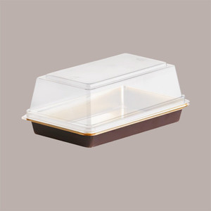 Tapa Transparente con Cúpula de 4.3 cm de Alto para Bandeja de Tiramisú de 15.5x10 cm, Reutilizable, Juego de 50 Piezas - Product Image 2