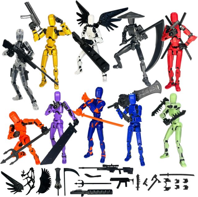 New Ideas 3D Printed Nova T13 Toy Robot Multi-Jointed Movable Action Figure Durable Silicone Dummy Figure Plastic Fabrication