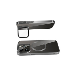 Coque en silicone argentée Netzy Premium pour support de charge sans fil MagSafe, étui rigide en PC pour iPhone 15 Pro Max - Product Image 2