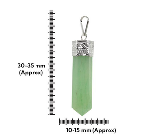 Último verde Aventurina lápiz colgante venta al por mayor Chakra colgantes para la venta collar de ágata de Alif cristal y ágata en La India - Product Image 5