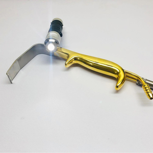 Tebbetts Fiber <b>Optic</b> Retractor with Teeth Lighted Irrigation Tube-Manual Power Source CE Certified - Product Image 6
