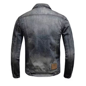 Veste en jean respirante pour homme, 100% coton, haute qualité, logo frontal, best-seller pour adultes - Product Image 4