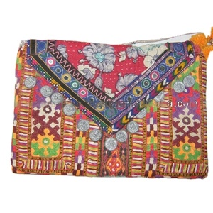 Diseñador exclusivo Banjara Vintage Moda Bolsos Embragues Espejo Trabajo Monederos Bordados a mano Patchwork Ecológico - Product Image 1