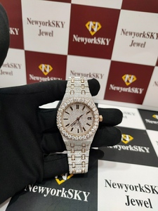 Vente rapide Articles En Gros Personnalisé VVS Moissanite Mécanique En Acier Inoxydable Montre Passe Diamant Testeur Glacé De Luxe Fine Jewelry - Product Image 2