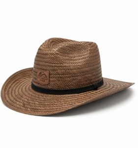 <b>Western</b> Straw Cowboy <b>Hat</b> Wide Brim Custom Logo Natural Grass Straw <b>Hat</b> Sombrero Wide Brim Unisex Beach Fishing Travel Sun <b>Hat</b> - Product Image 4