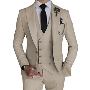Nouveauté Costumes pour hommes 3 pièces Robe de mariage masculine Veste Pantalon Vente chaude Mode 2025 - Product Image 5