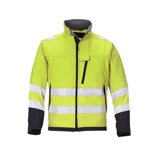 Men's High Visibility <b>Safety</b> Jacket Reflective Long Sleeve <b>Outdoor</b> <b>Safety</b> Workwear Jacket Quick-Dry Security Jacket for Men - Product Image 4