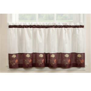 Set di 2 Tende e Mantovane da Cucina CHF & You Rose, Giallo, Misura 36 Pollici, Motivo Giallo Luminoso e Allegro per l'Arredamento della Tua Cucina - Product Image 3