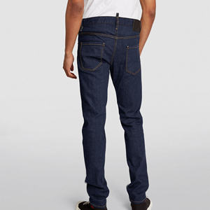 Aceptamos pantalones de mezclilla ajustados rectos de etiqueta privada personalizados para hombres 100% pantalones vaqueros de mezclilla lavados de alta calidad para hombres - Product Image 6