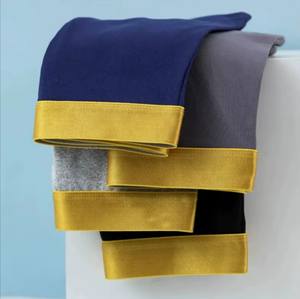 Logotipo personalizado de fábrica Clásico Elegante Cómodo Ropa interior para hombres Hombres Color sólido Boxers largos 100% Algodón Pantalones cortos para hombres Bragas - Product Image 1