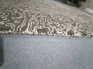 พรมและพรมผ้าไหมสีขาวขนสัตว์สีน้ำตาลและผ้าไหมสีขาวแบบทำด้วยมือทำด้วยมือผ้านุ่มสำหรับตกแต่งบ้านพื้น - Product Image 5