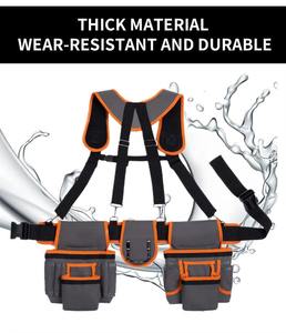 Multi Functional <b>Tool</b> Belt With Adjustable Shoulder Straps And Multiple Pockets For <b>Carpenter</b> Use - Product Image 4