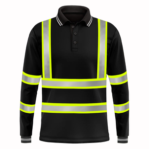 เสื้อเซฟตี้แบบสะท้อนแสง เสื้อทำงานแขนสั้นสำหรับงานอุตสาหกรรมและก่อสร้าง รับสกรีนโลโก้ ขายส่ง - Product Image 5