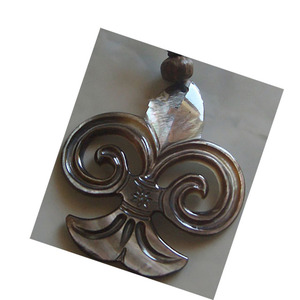 Collier sculpté style coquillage, bijoux en coquillage, collier sculpté en coquillage noir pintada margareifera - Product Image 3