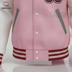 Chaqueta Varsity de Béisbol para Hombre de Alta Calidad, Fabricada por Profesionales, con Bordado Personalizado y Mangas de Cuero - Product Image 4