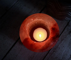 เชิงเทียนเกลือหิมาลัยทรงกระบอกทำมือ คริสตัลสีชมพูธรรมชาติ คุณภาพสูง 100% ของตกแต่งบ้านสำหรับโอกาสต่างๆ - Product Image 5