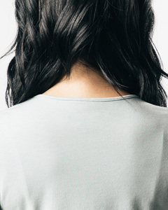 เสื้อยืดครอปสตรีผ้าฝ้ายโอเวอร์ไซส์สีขาวล้วนแบบหลวมทรงครอปสำหรับออกกำลังกายผ้าสแปนเด็กซ์สีชมพู - Product Image 6