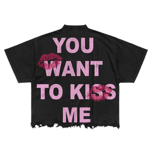 220GSM Heavyweight 100% algodón satén logotipo personalizado manga corta cuello redondo Camiseta de talla grande para hombres DTG/DTF Serigrafía - Product Image 2