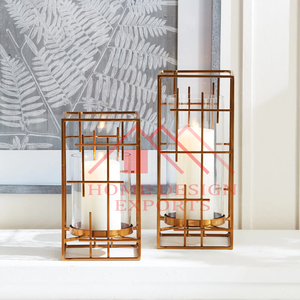 Bougie de base en bois-Ouragan avec bougeoir décoratif en verre votif pour la maison - Product Image 6