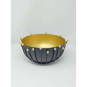 Ensaladera de metal cepillado para comedor contemporáneo, cuenco de servicio de acero inoxidable a prueba de herrumbre para eventos al aire libre - Product Image 5