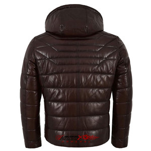 Premium Quality 100% Original Stand Waterproof Windproof Breathable Casual Winter Leather <b>Jacket</b> for Men Hot Sale Wholesale OEM - Product Image 6