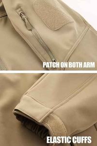 Chaqueta Softshell Personalizada para Hombre, Impermeable, con Capucha, Informal, Ligera, Estilo Urbano de Invierno, con Logotipo Frontal - Product Image 4