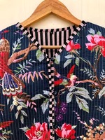 Vente en gros de vestes indiennes en coton matelassé faites à la main, Kantha réversible vintage avec bord brut et libre, caractéristique respirante