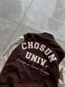 Nouvelle arrivée 2025 Veste universitaire de baseball et universitaire unisexe, imperméable, écologique, streetwear, avec logo frontal, fabriquée par le fabricant - Product Image 5