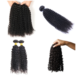 Extensiones de cabello humano 100% tramas de cabello crudo rizado dibujado doble peruano de ondas lujosas - Product Image 3