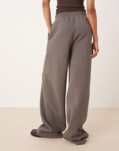 Article tendance : Pantalon de survêtement pour femme 100% coton, logo imprimé personnalisé, couleur unie, avec poches latérales, coupe ample, jogging pour femme - Product Image 5