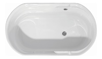Baignoire en acrylique contemporaine, durable, renforcée, encastrable, facile à installer dans la salle de bain