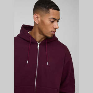 Sudaderas con Cierre para Hombre, 100% Algodón, Estampado Extra Grande, Color Sólido, Ecológicas, Personalizables en Colores y Tallas para Invierno - Product Image 2