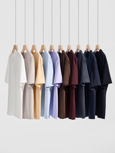 Camisetas lavadas con ácido de calidad suave 2025 logotipo personalizado 100% algodón ropa para hombre - Product Image 3