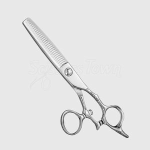 Tijeras de adelgazamiento giratorias profesionales con dientes finos de acero inoxidable y personalización de logotipo - Product Image 2